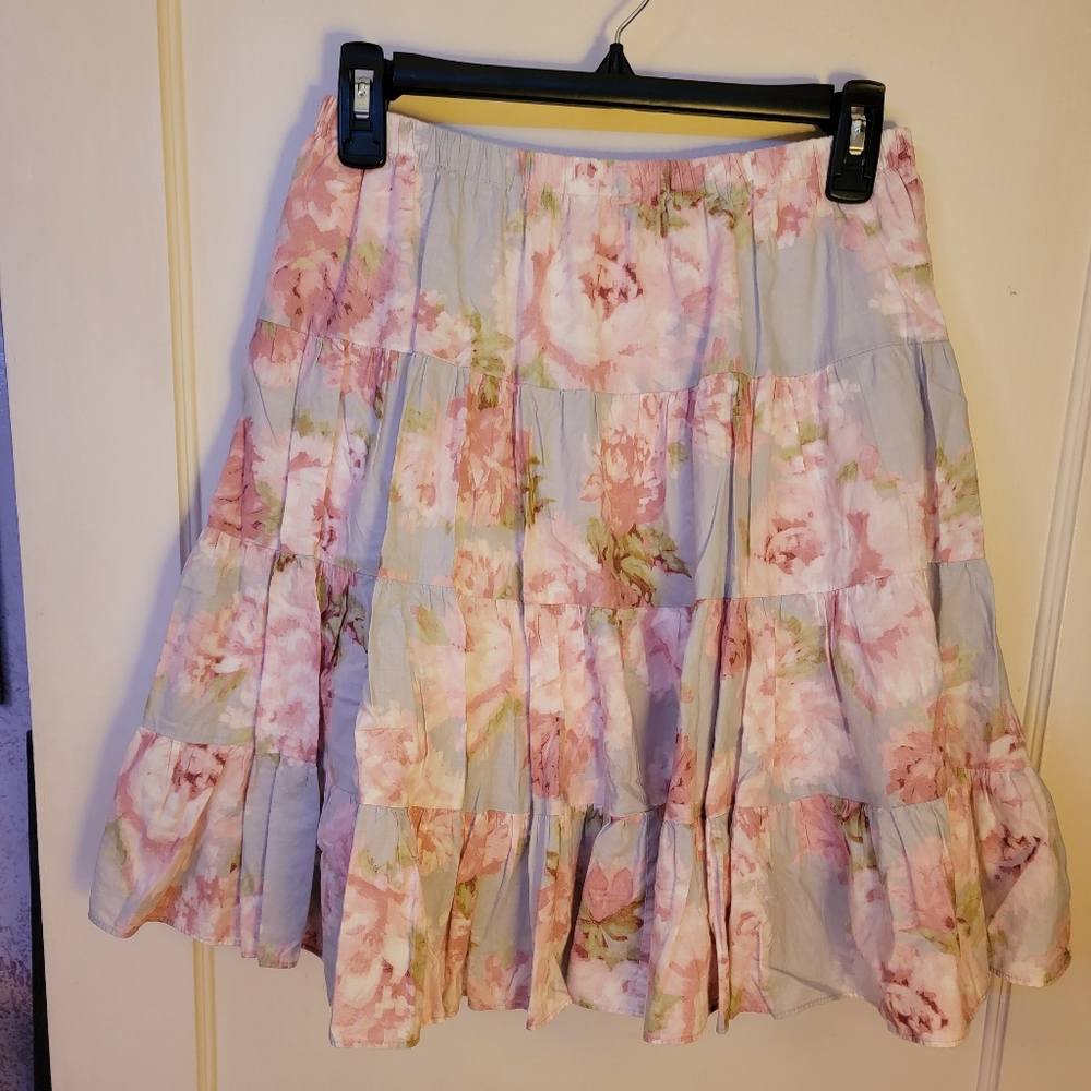 Boho Floral Skirt